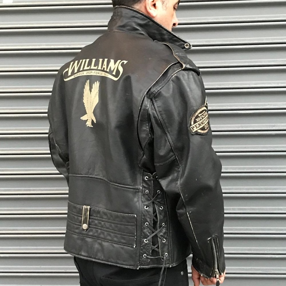 Men's Lee Trevor Black 100% Genuine Leather Motorcycle Jacket